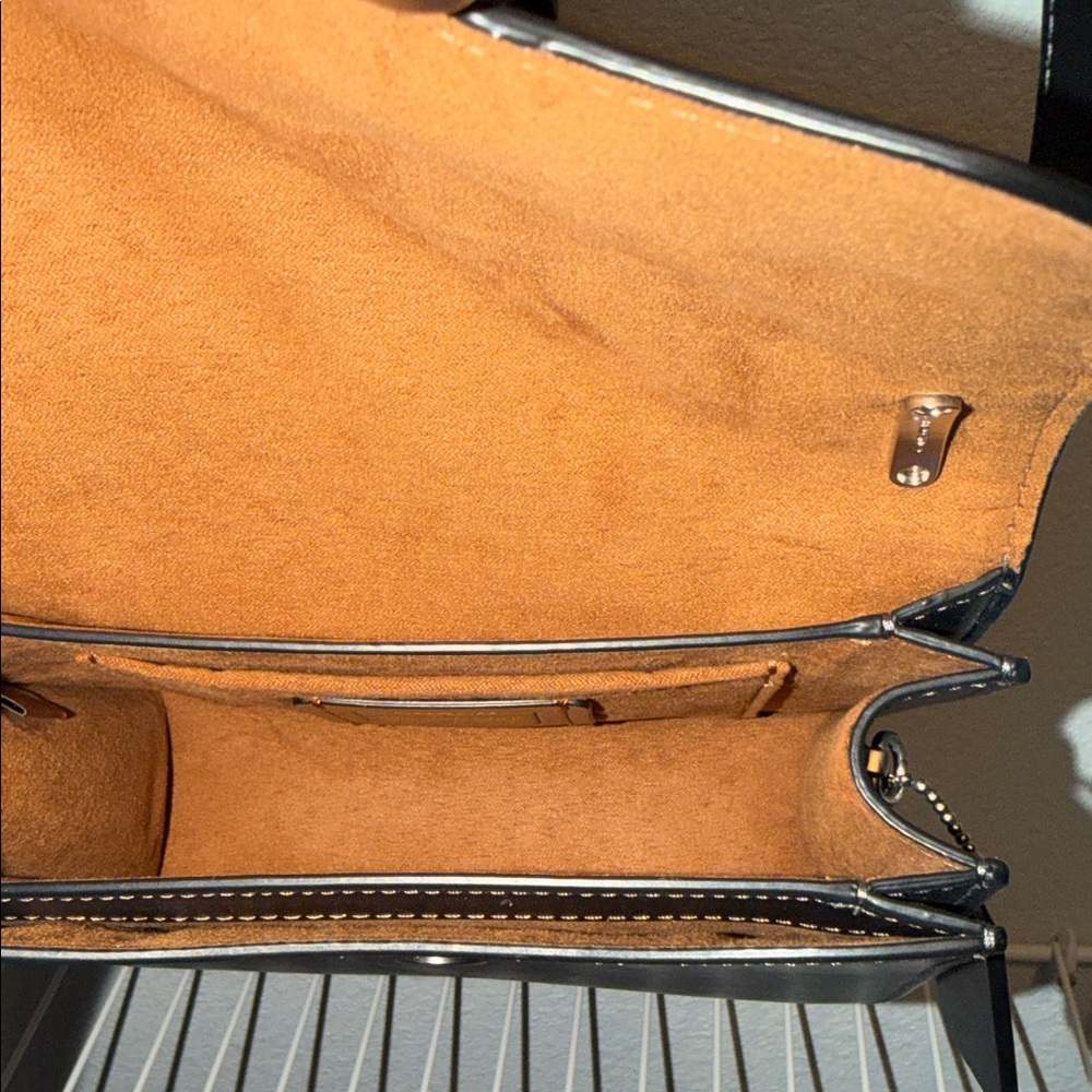 Coach Black Crossbody Bag with Silver Accents - Picture 5 of 5